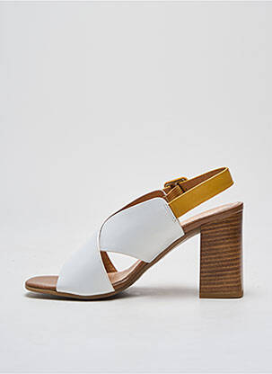Sandales/nu pieds matière lisse talon de 7 à 9cm blanc PHIL GATIÈR BY REPO femme