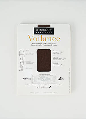 Collants légère et transparente marron LE BOURGET femme
