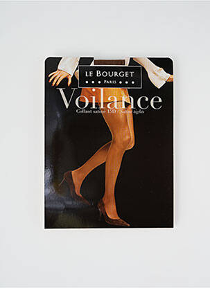 Collants légère et transparente marron LE BOURGET femme