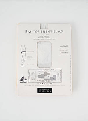 Bas bas/collant blanc LE BOURGET femme