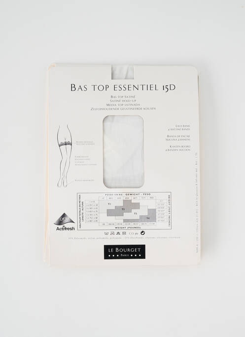 Bas blanc LE BOURGET pour femme