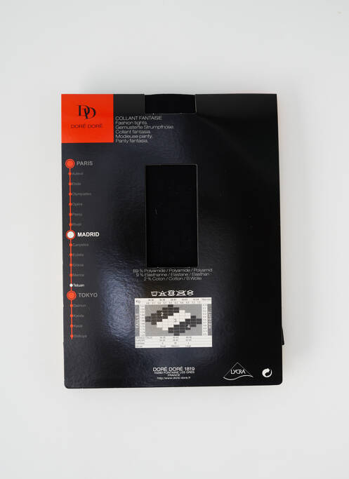 Collants noir DORE DORE pour femme
