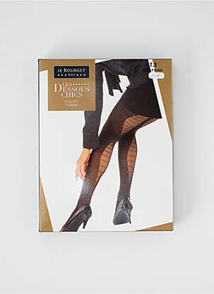 Collants imprimé fantaisie gris LE BOURGET femme