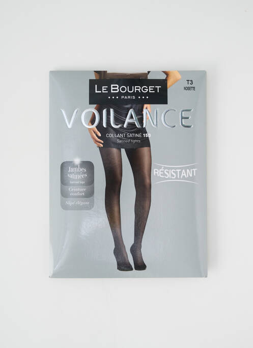 Collants marron LE BOURGET pour femme