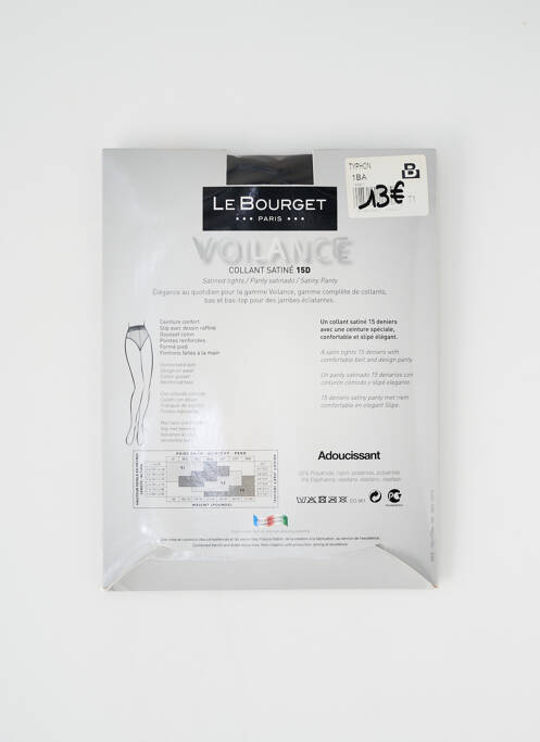 Collants marron fonce LE BOURGET pour femme