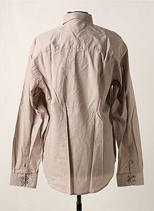 Chemise manches longues manches longues gris QUINZE & TREIZE homme