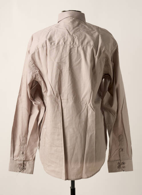 Chemise manches longues gris QUINZE & TREIZE pour homme