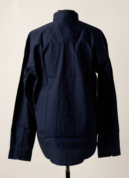 Chemise manches longues bleu QUINZE & TREIZE pour homme