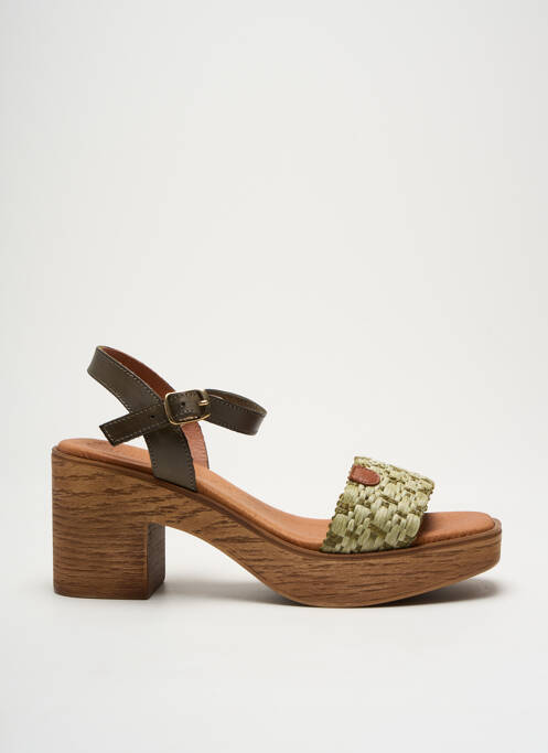 Sandales/Nu pieds vert EVA FRUTOS pour femme