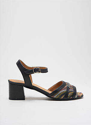Sandales/nu pieds matière lisse talon de 4 à 6cm noir INEA femme