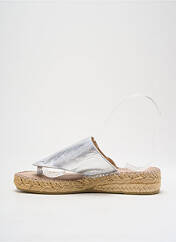 Tongs argent LA MAISON DE L'ESPADRILLE pour femme seconde vue