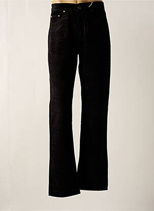 Pantalon droit taille normale taille normale noir QUINZE & TREIZE homme