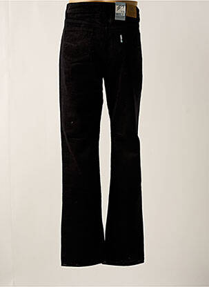 Pantalon droit taille normale taille normale noir QUINZE & TREIZE homme