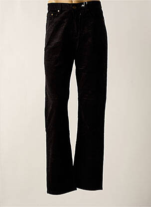 Pantalon droit taille normale taille normale noir QUINZE & TREIZE homme
