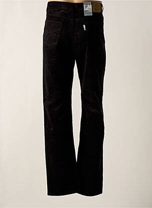 Pantalon droit taille normale taille normale noir QUINZE & TREIZE homme