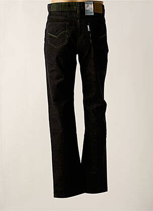 Pantalon droit taille normale taille normale noir QUINZE & TREIZE homme