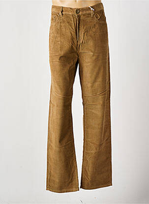 Pantalon droit marron QUINZE & TREIZE pour homme