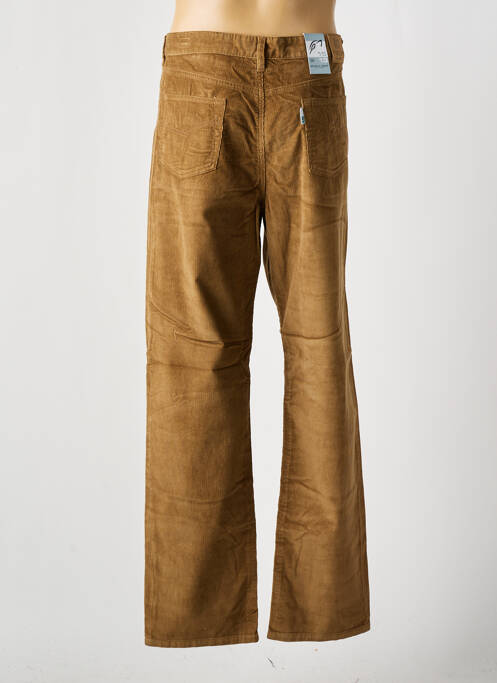 Pantalon droit marron QUINZE & TREIZE pour homme