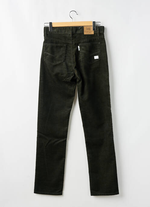 Pantalon droit vert QUINZE & TREIZE pour homme