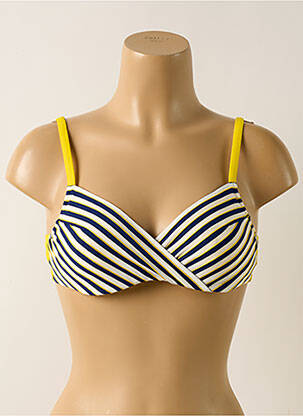 Haut de maillot de bain stretch haut soutien-gorge emboitant jaune MARIE JO femme