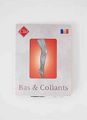 Collants imprimé fantaisie noir CLIO femme