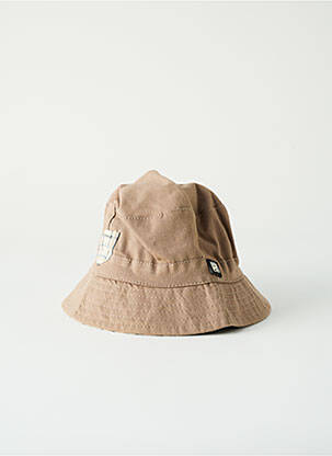 Chapeau imprimé carreaux marron HERMAN garçon