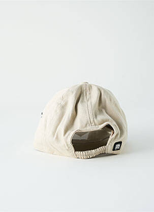 Casquette imprimé carreaux beige HERMAN garçon
