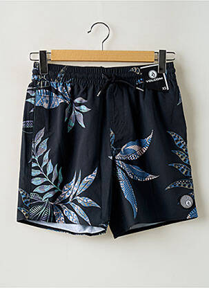 Short de bain imprimé fantaisie noir VOLCOM homme