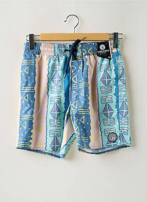 Short de bain imprimé fantaisie bleu VOLCOM homme