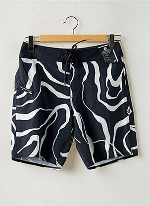 Short de bain imprimé fantaisie noir VOLCOM homme