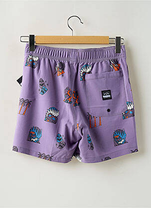 Short de bain imprimé fantaisie violet BILLABONG homme