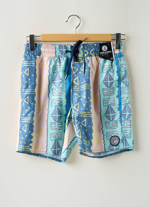 Short de bain imprimé fantaisie bleu VOLCOM homme