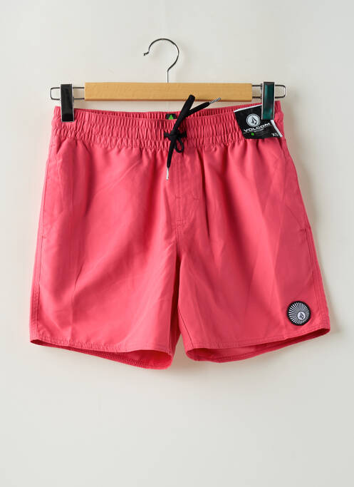 Short de bain rose VOLCOM pour homme