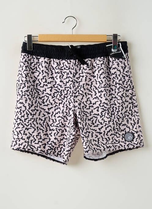 Short de bain rose VOLCOM pour homme