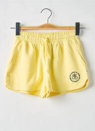 Short stretch taille élastique jaune LE TEMPS DES CERISES fille