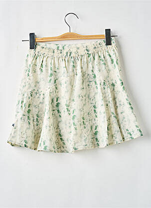 Jupe short tissage crêpe vert LE TEMPS DES CERISES fille