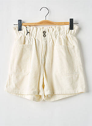 Short fermeture zippée sous rabat boutonné taille élastique beige TEDDY SMITH fille