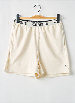 Short stretch taille élastique beige LE TEMPS DES CERISES fille