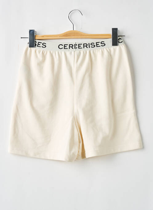 Short stretch taille élastique beige LE TEMPS DES CERISES fille