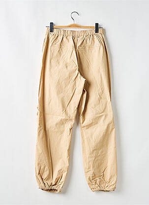 Pantalon large fermeture zippée sous rabat boutonné taille élastique beige GARCIA garçon