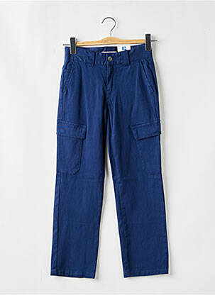 Pantalon cargo slim taille élastique bleu GARCIA garçon