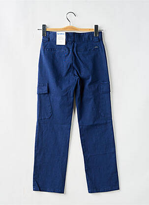 Pantalon cargo slim taille élastique bleu GARCIA garçon