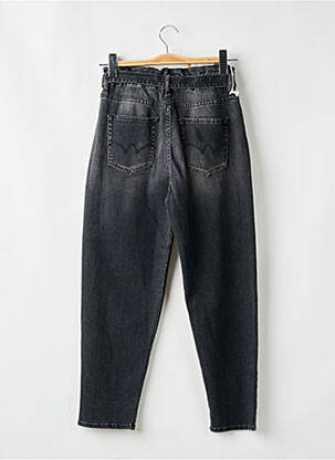 Jean coupe mom poches taille élastique noir LE TEMPS DES CERISES fille