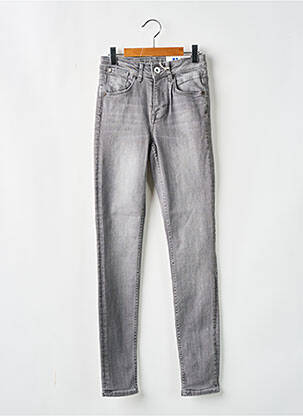 Jeans coupe slim poches gris GARCIA fille