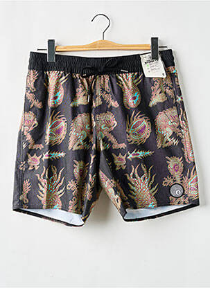 Short de bain imprimé fantaisie noir VOLCOM homme