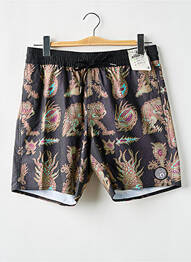 Short de bain imprimé fantaisie noir VOLCOM homme