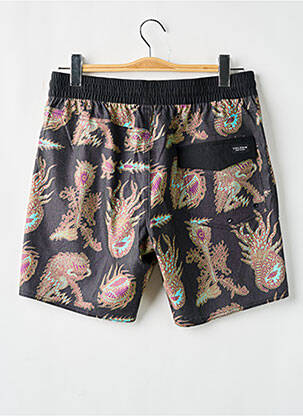 Short de bain imprimé fantaisie noir VOLCOM homme