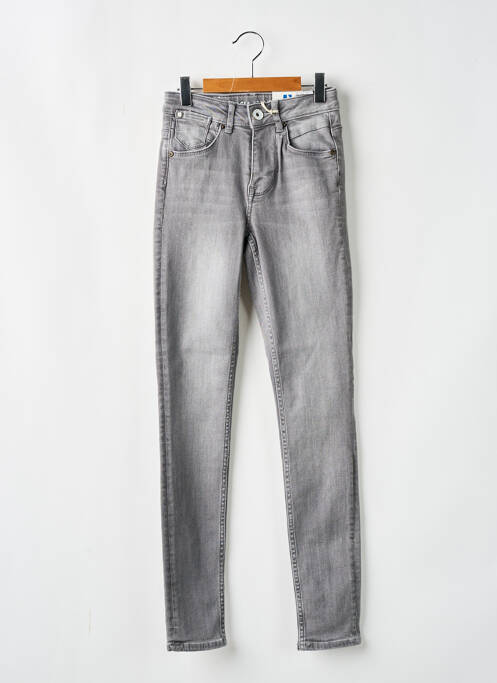 Jeans coupe slim poches gris GARCIA fille