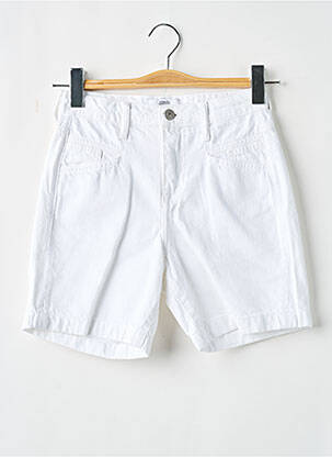 Bermuda coupe droite taille ajustable blanc LE TEMPS DES CERISES fille