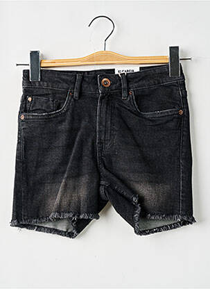 Short stretch taille ajustable noir GARCIA fille